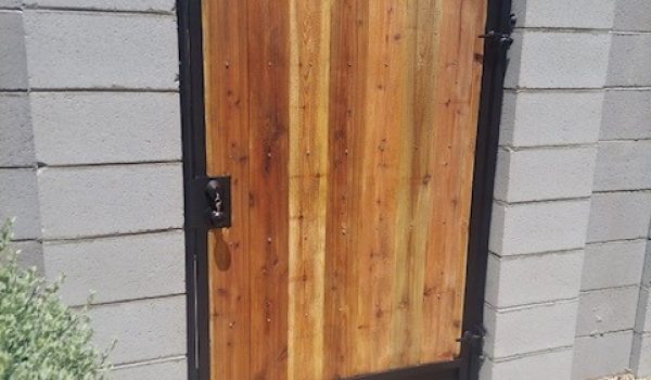 Block wall with gate in Scottsdale, AZ